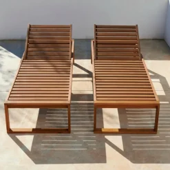 Clearance CASA ROCKET Chaise Longue Set De 2