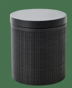 New CASA SAMOURAI Boîte à Coton Avec Couvercle Noir