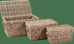 New CASA SAVANNAH Coffre De Rangement Gris