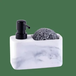 Outlet CASA SHADOW Distributeur Savon Avec éponge Noir, Blanc