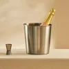 New CASA SHAKE & STIR Refroidisseur Vin Mousseux Argent, Inox