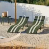 Clearance CASA SILVES Chaise Longue Kaki