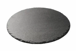 Outlet CASA SLATE Assiette Noir