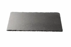 CASA SLATE Assiette Noir