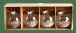 Hot CASA SNOW Porte-noms Set De 4 Transparent