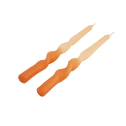 New CASA SPIRAL Bougie Dîner Orange