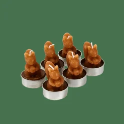 Outlet CASA SQUIRREL Bougies Chauffe-plat Set De 6 Brun