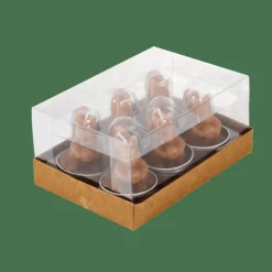 Outlet CASA SQUIRREL Bougies Chauffe-plat Set De 6 Brun