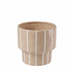 Outlet CASA STRIPES Pot De Fleurs Sable