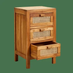 Online CASA TECK Armoire à 3 Tiroirs Naturel