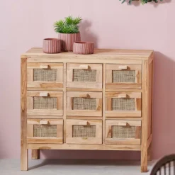 Sale CASA TECK Meuble De Pharmacie Naturel