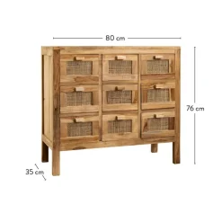 Sale CASA TECK Meuble De Pharmacie Naturel