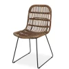 Discount CASA TOBA Chaise De Salle à Manger Noir, Brun