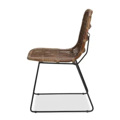 Discount CASA TOBA Chaise De Salle à Manger Noir, Brun