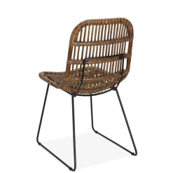 Discount CASA TOBA Chaise De Salle à Manger Noir, Brun