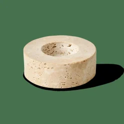 Discount CASA TRAVERTIN Support Bougie Chauffe-plat Naturel