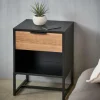 Best CASA TRENTON Table De Chevet Noir, Naturel