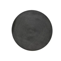 Best CASA UNI Set De 20 Serviettes Noir