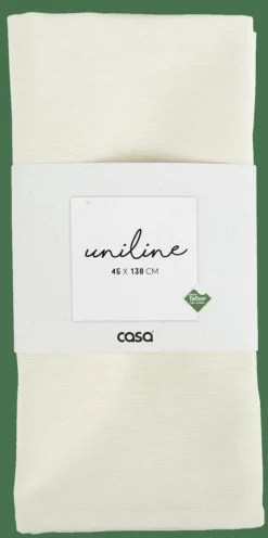 Best CASA UNILINE Chemin De Table Blanc Cassé