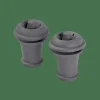 Online CASA VACUVIN Bouchons à Vin Set De 2 Gris