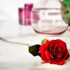 Clearance CASA VELVET Fleur Artificielle Rouge