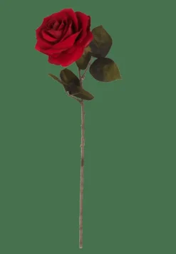 Clearance CASA VELVET Fleur Artificielle Rouge