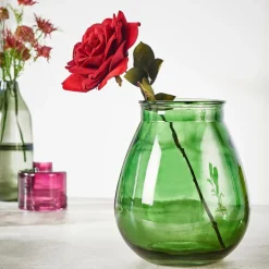 Clearance CASA VELVET Fleur Artificielle Rouge