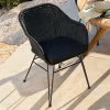 Hot CASA VIENNA Chaise Coque Salle à Manger Noir