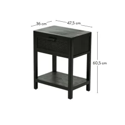 Sale CASA WEBSTER Table De Chevet Noir