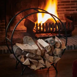 Sale CASA WHEEL Étagère Pour Bois Noir