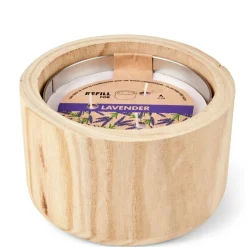 Sale CASA WOOD Recharge Bougie De Jardin Mauve
