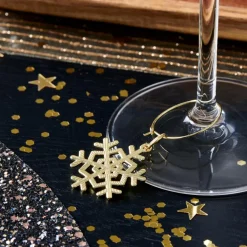 Best CASA X-MAS GLAM Marque Verre Set De 6 Doré