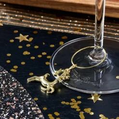 Best CASA X-MAS GLAM Marque Verre Set De 6 Doré