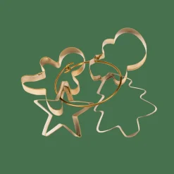 Sale CASA X-MAS GOLD Emporte-pièces Set De 4 Doré