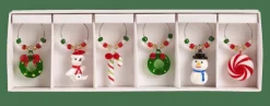 Best CASA X-MAS Marque Verre Set De 6 Multicolore