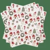 Discount CASA X-MAS VIBE Set De 20 Serviettes Multicolore