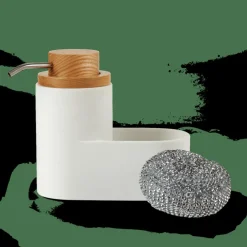Best CASA YOKO Distributeur De Savon Avec éponge Blanc
