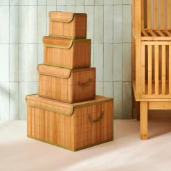 Clearance CASA ZEN Boîte De Rangement Avec Anses Naturel