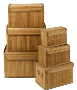 Clearance CASA ZEN Boîte De Rangement Avec Anses Naturel